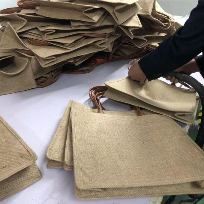 Sac à main imperméable direct à déjeuner d'achats de jute de chanvre de sacs d'emballage d'usine fait dans le petit prix de la Chine