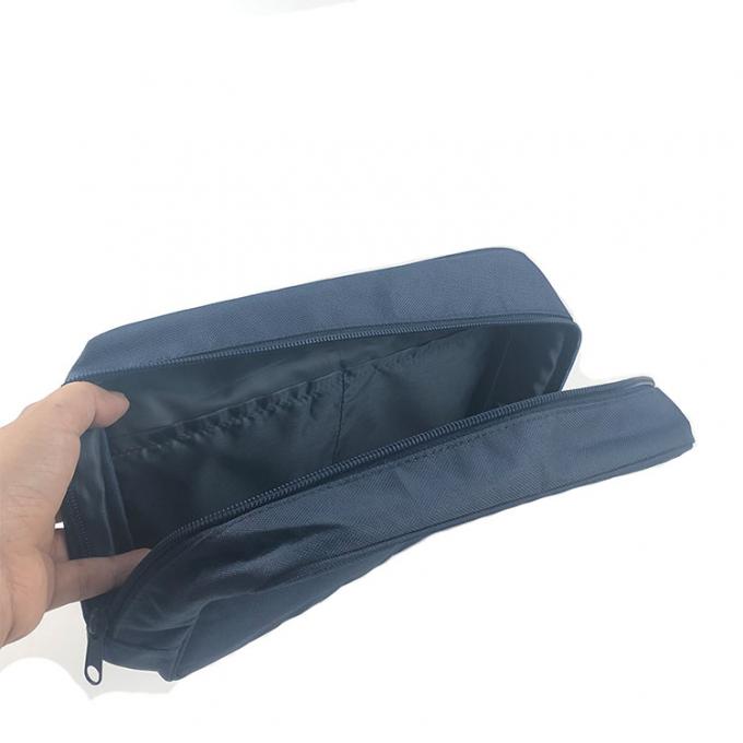 sac cosmétique durable du polyester 600D de mode de logo fait sur commande en gros