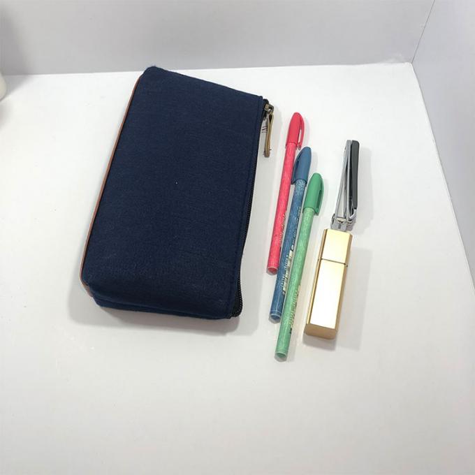 le voyage de mode a senti le sac cosmétique de portefeuille d'argent de maquillage de crayon de sac de cas