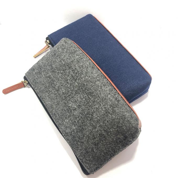 le voyage de mode a senti le sac cosmétique de portefeuille d'argent de maquillage de crayon de sac de cas