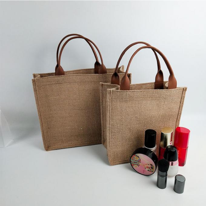 La coutume de fabricant de la Chine a imprimé l'alimentation d'énergie de toile de jute de sac à provisions d'emballage de coton de sacs avec le grand prix