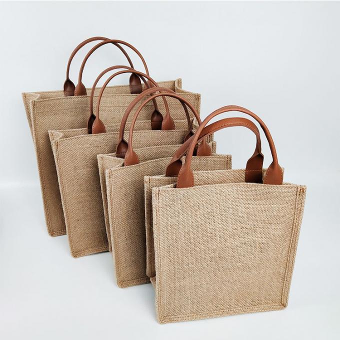La coutume de fabricant de la Chine a imprimé l'alimentation d'énergie de toile de jute de sac à provisions d'emballage de coton de sacs avec le grand prix