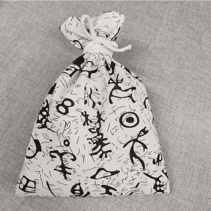 Toile promotionnelle bon marché de sac de cordon de tissu de prix usine faite dans le bas de la Chine