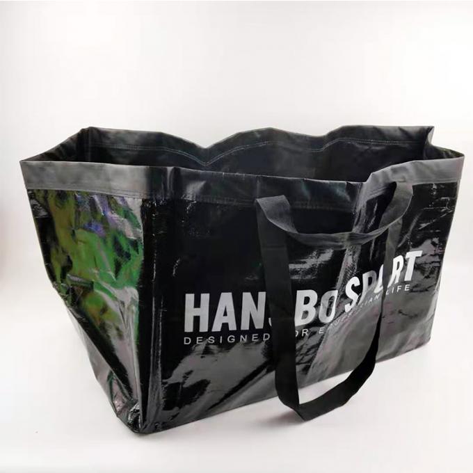 De haute qualité a réutilisé le stockage stratifié Carry Moving Bag de blanchisserie de sac tissé par polypropylène imperméable de pp