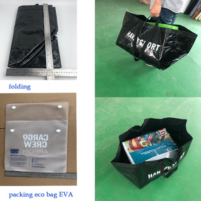 De haute qualité a réutilisé le stockage stratifié Carry Moving Bag de blanchisserie de sac tissé par polypropylène imperméable de pp
